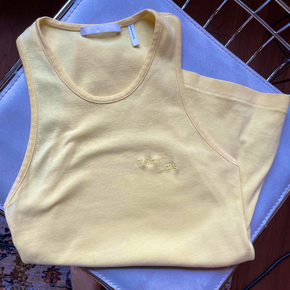 HELMUT LANG yellow tank top